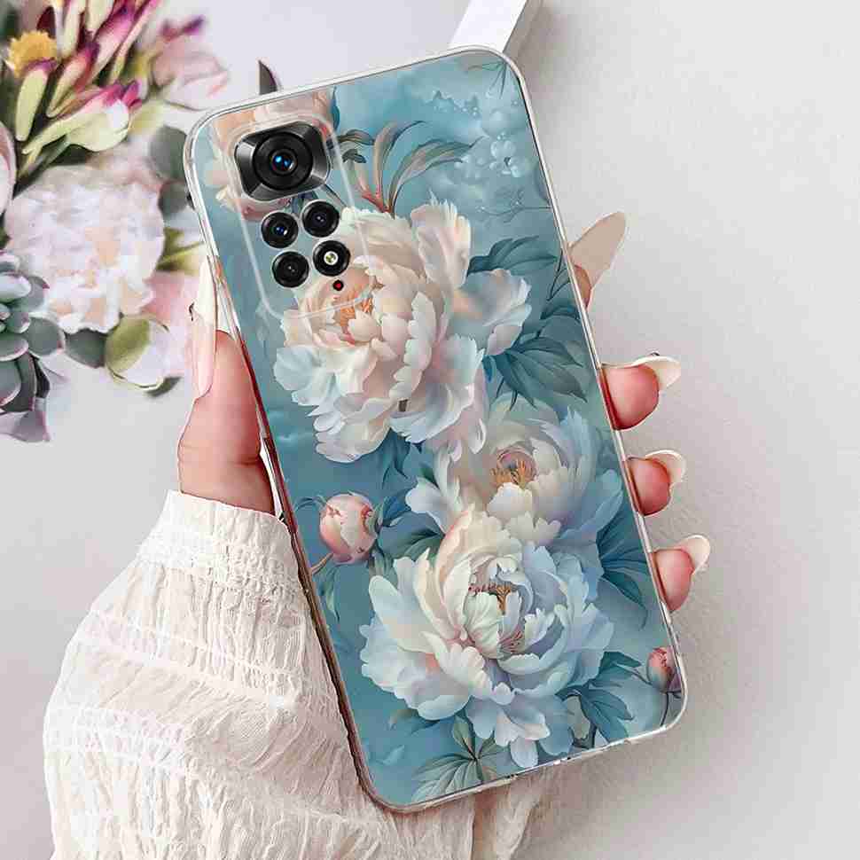 Colourful Flower For Xiaomi Redmi Note 11 4G Case Silicone Soft ShockPoof Back Cover For Redmi Note 11S Note11s Note11 4G Cases