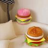 Soft Hamburger Storage Stool Cartoon Shoe Bench Multi-functional Storage Sitting Stool  Living Room
