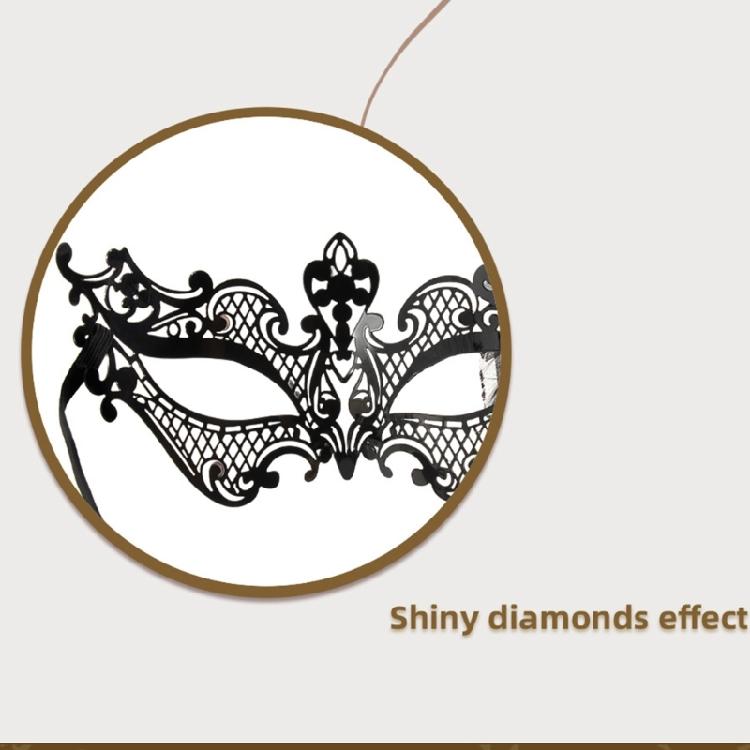 Party Mask Lace Eye Mask Mardi Gras Mask Rhinestones Masquerade Mask,Venetians Mask Halloween Carnival Party Supplies