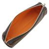 CCOMPANY LIMITED Maurice Pen Case, Large Capacity Pen Tray, Full Chrome Tanned Cowhide Leather Pencil Case (Navy)