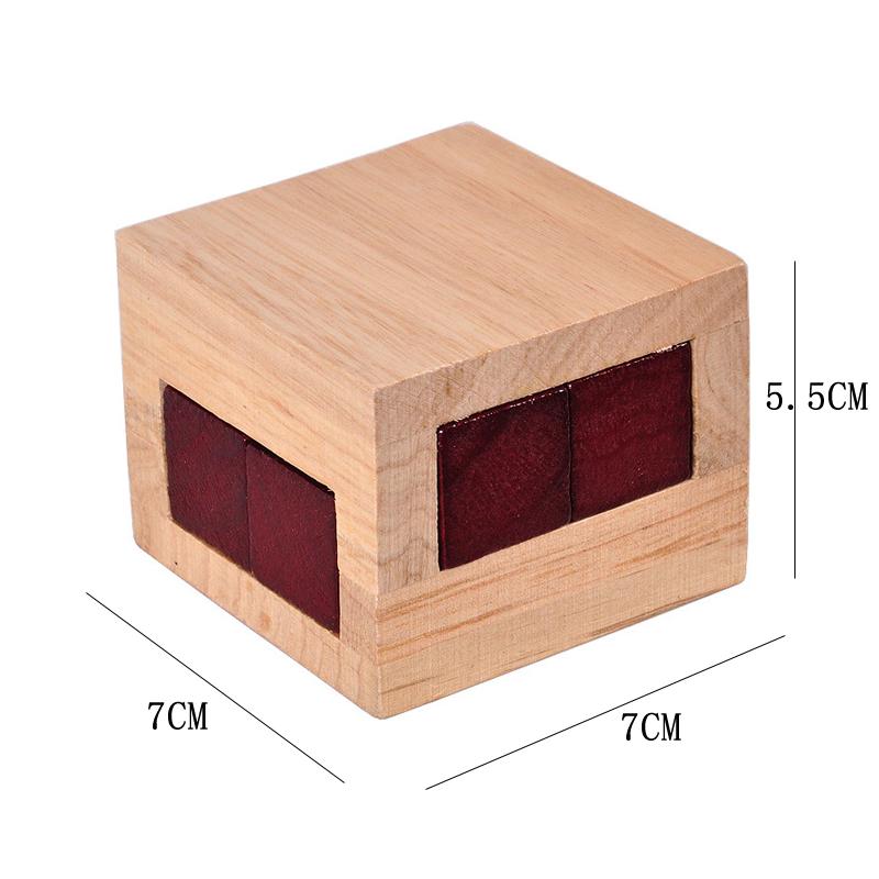 

Toys Kids Childrens Wooden Magic Box Puzzle Luban Lock Learning Educational Intellectual IQ Challenge Games Brain Teaser For Adults
