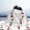 Devil Anime Girl Blanket For Sofa Bed Travel Anime Waifu Cute Devil Evil Red Lucy Hell Graphic Girl Smug Anime