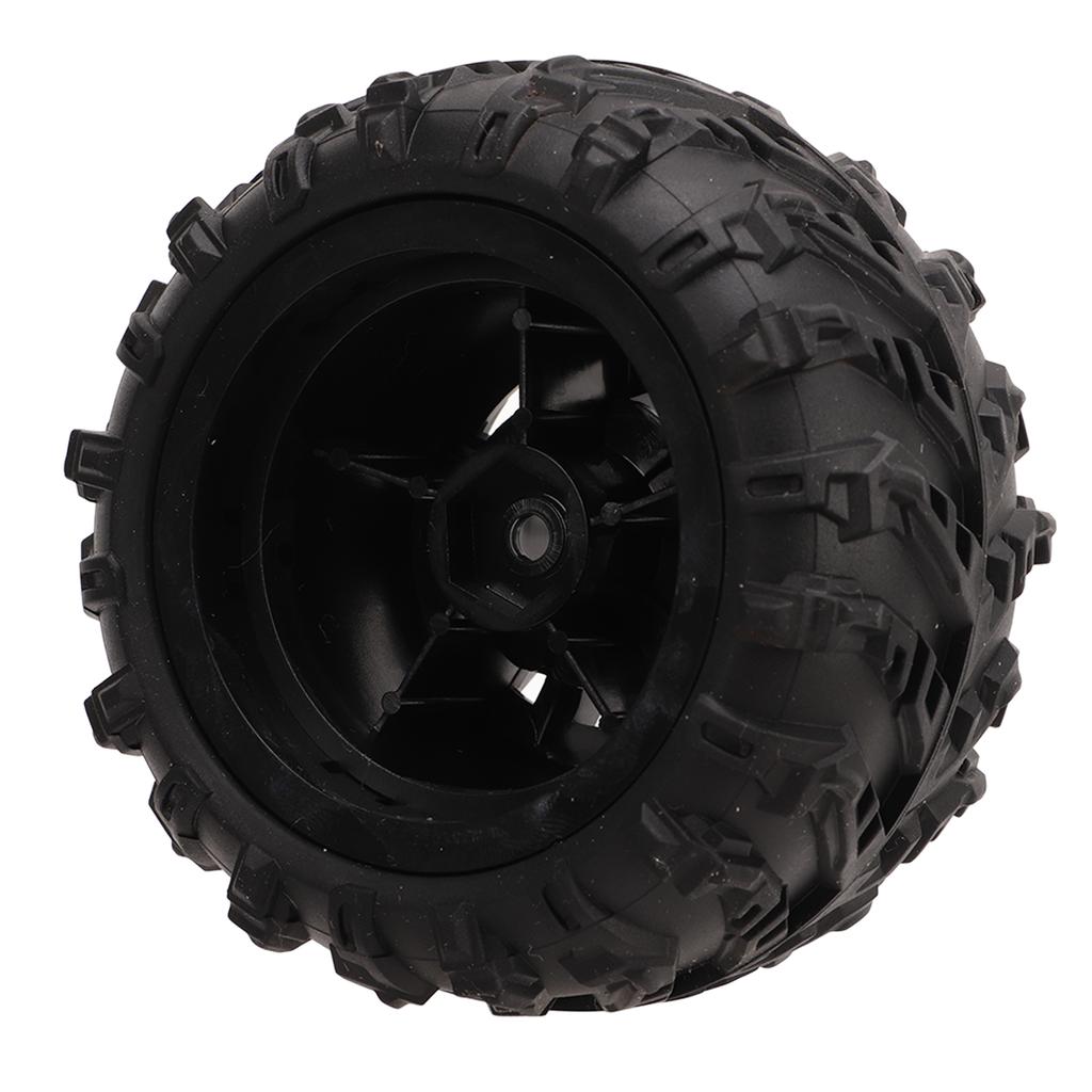 2 Pcs 85mm RC Car Tire 47mm Width 12mm Hex Adapter Rubber Car Replacement Tyres for SCY 16101 16102 1/16 RC Car