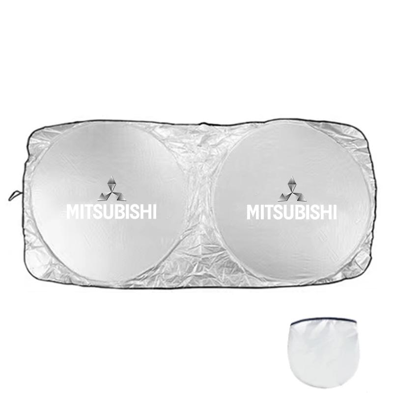 

Car Windshield Sun Shade Cover Blocks Rays Protector Auto Interiors For Mitsubishi Eclipse Lancer Outlander Pajero ASX Delica Ex