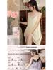 Women's Summer Lace Nightgown with Chest Pad - Wearable As Homewear or Dress