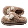 Little sheep couple cotton slipper bag heel cute cartoon winter velvet dormitory home indoor cotton shoes