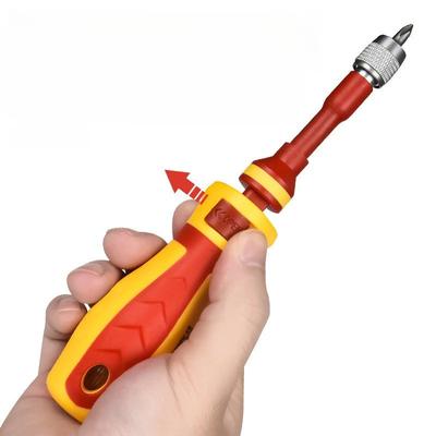 18-in-1 isolierter Schraubendreher-Satz mit Spannungsprüfer-Stift Magnetischer Multi-Bit Phillips Elektrik-Reparaturwerkzeug