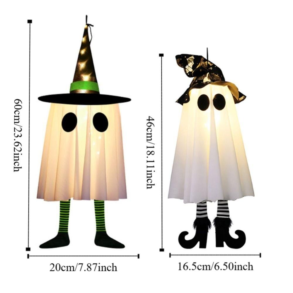 Floating Halloween Hanging Ghost Flashing Halloween Hanging Ornament  Outdoor