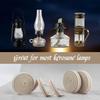 3 Roll Braided Cotton Flat Oil Lamp Cotton Wicks 6.56ft Kerosene Lamp Wick with Stitches Braided For Oil Lamps Candle