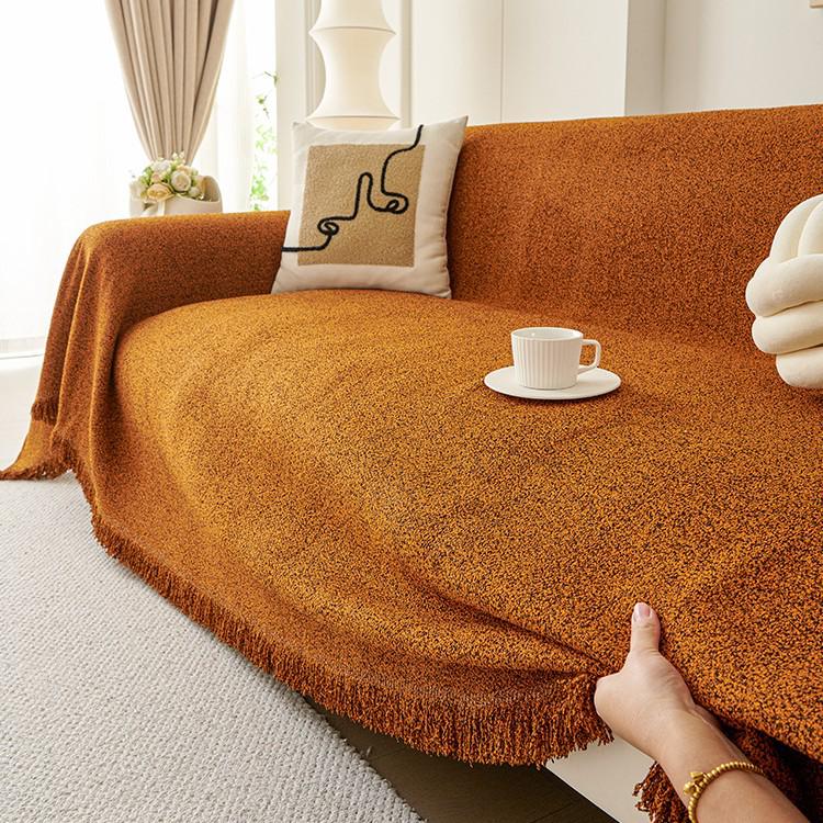 Universal Non-Slip Chenille Sofa Cover – Autumn/Winter, Dirt-Resistant, Full Coverage Cushion Protector