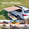 Car Side Awning, Large 6.6' x 8.2' Shade Coverage Vehicle Awning, PU3000mm UV50+ Retractable Car Awning with Waterproof Storage Bag, Height