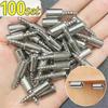 10-100 Set Cross Self-tapping Screw with Rubber Sleeve Laminate Support Home Wardrobe Cabinet Glass Hard Nonslip Partition Nails