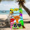 Customizable personalized beach towels Game Sprunki themed designs.Suitable for the beach, yoga, sports;ideal as beach accessories