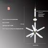Rice-shaped Glass Chandelier, Snowflake Suspension Lamp, Art Lamp, Used In Living Room, Bedroom, Hotel Lobby, Led Indoor Lamp