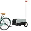 Vidaxl Przyczepka Rowerowa, Czarno-Szara, 30 Kg, Żelazo