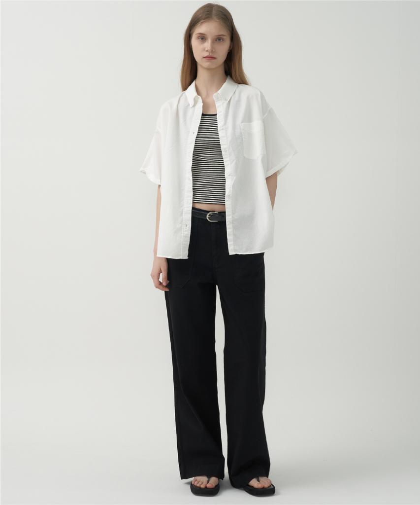 Mot Pocket Edition Cotton Wide Denim - Black