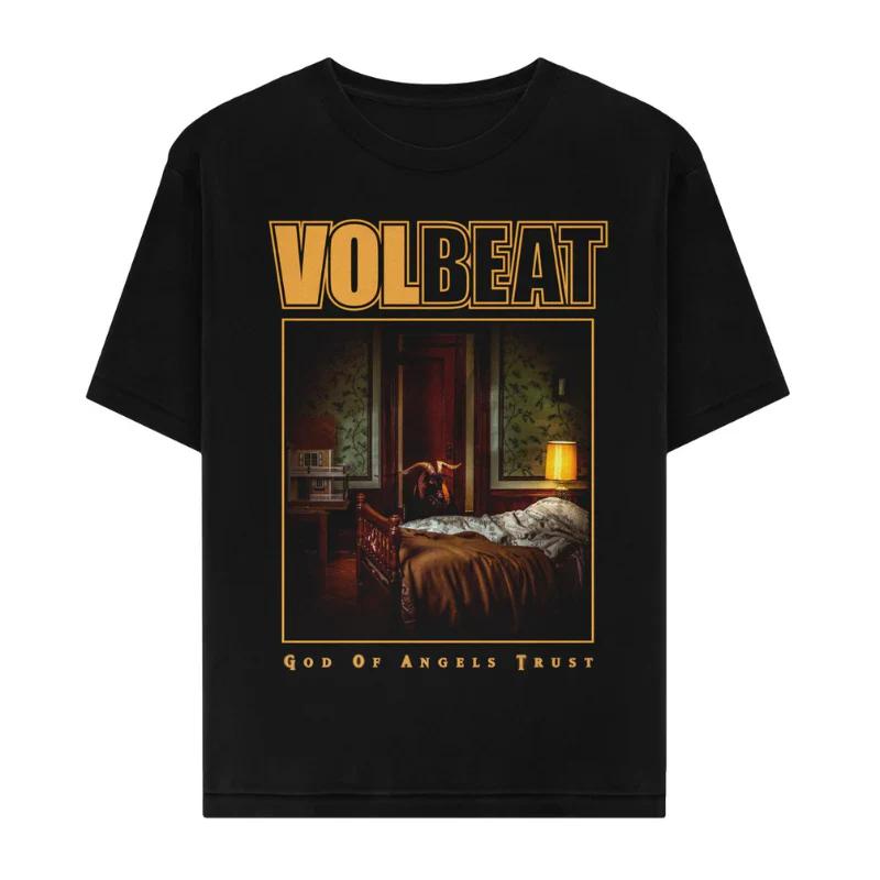 Double Sided Printed Volbeat Band Tshirt Retro Rock Music Graphic Oversized Heavy Metal Aesthetic Unisex Cotton Casual Short