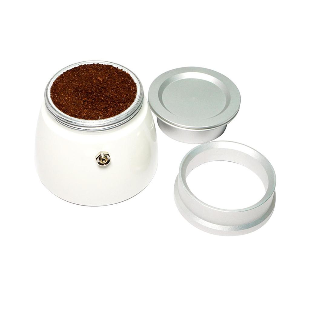 Metal Dosing Funnel Espresso Distributor Replacement,Coffee Cup for 54mm Portafilter , Argent