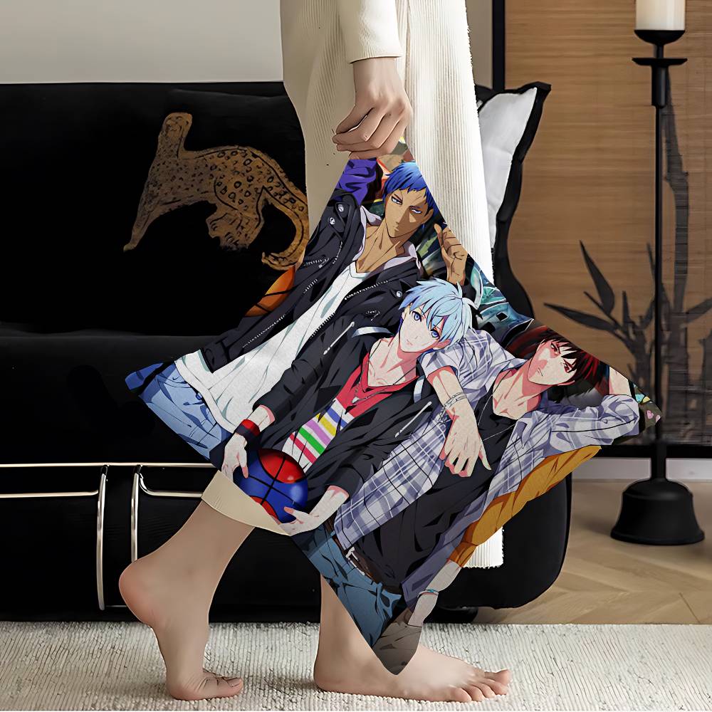 Kuroko Basketball Anime Pillow Covers Cartoon Sofa Decorative Home Doublesided Printing Short Plush Cute Cushion Cover