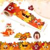 10m/Roll Cartoon Animal Poster Border Stickers  for Thanksgiving Wall Decoration