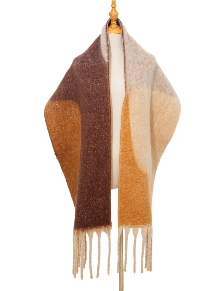 New  Imitation Cashmere Women Scarf Winter Vintage Print Tassel Pashmina Mujer Femme Foulard Bufanda Long Wrap Shawl Men'S