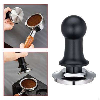 Espresso Hand Tamper Coffee Ripple Base Professional Spring Loaded Grind
