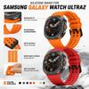 Same-Style Silicone Watch Band for Samsung Galaxy Watch Ultra 2 1 Solid Color Hollow Durable Breathable Silicone Strap