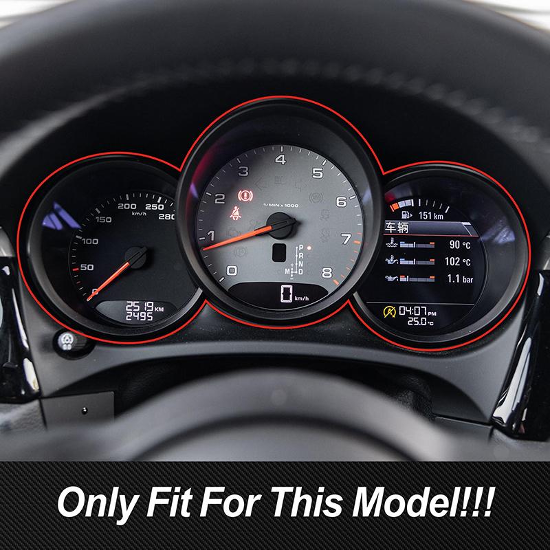 For Porsche Macan 2014- Car Styling Center Console Dashboard Frame Decorative Trim Automotive Interior Accessories Stickers