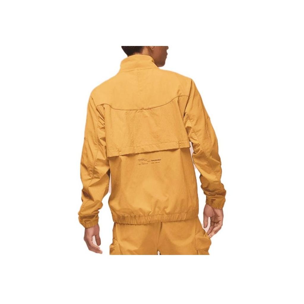 Jordan FW22 Logo Decal Zip-Up Stand Collar Jacket Men Outerwear Beige DQ8060-712