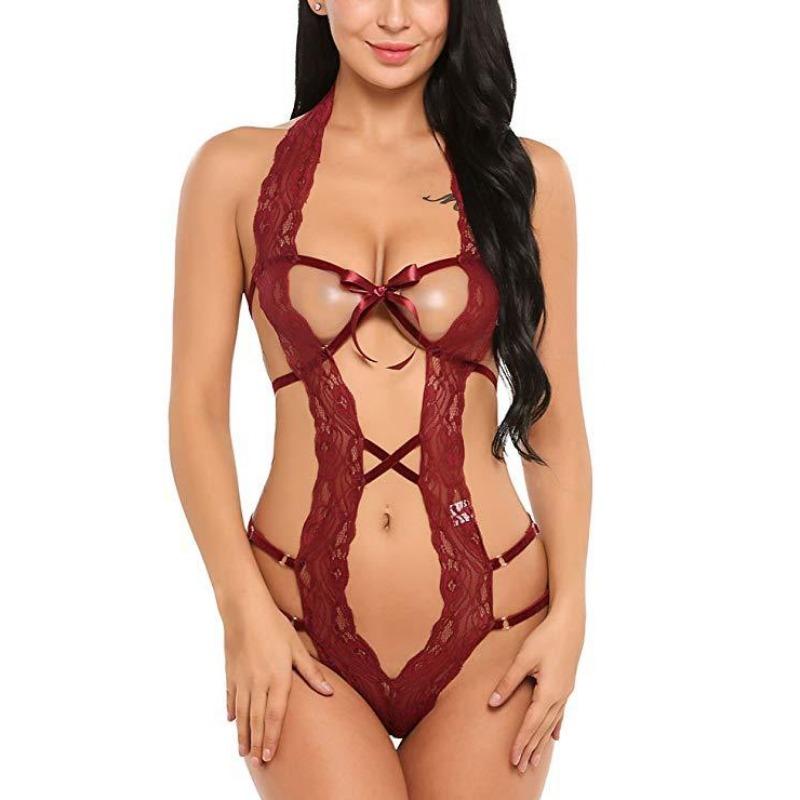 20 new models, hot-selling, sexy lace, backless bow exposed, strap-on lingerie