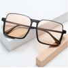 Inverted Sunglasses Women'S Retro Personality Half-Frame Square Sunglasses Star Glasses Men