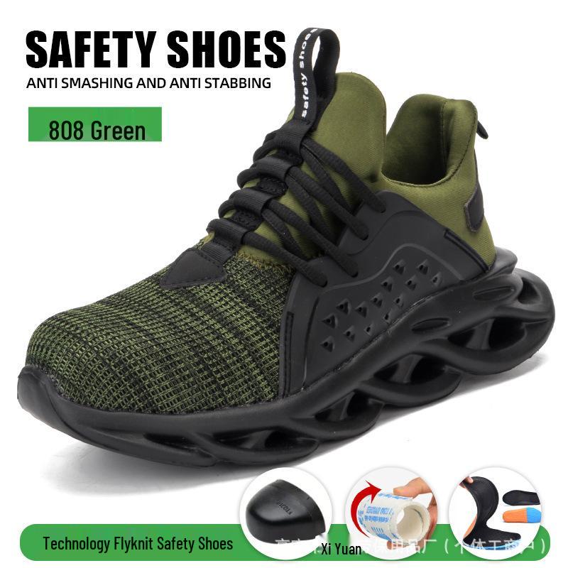 

Breathable Anti-Smash Puncture-Resistant Lightweight Safety Work Shoes