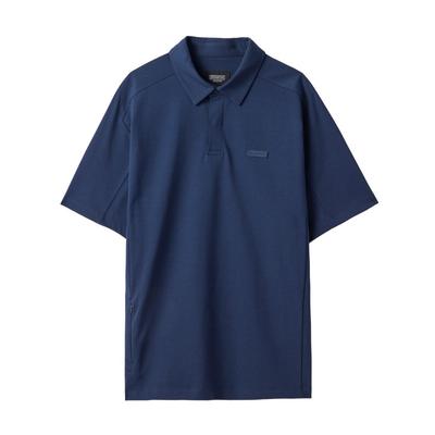 BROMPTON LONDON Button Collar T-Shirt - Navy (P242Mpl222)