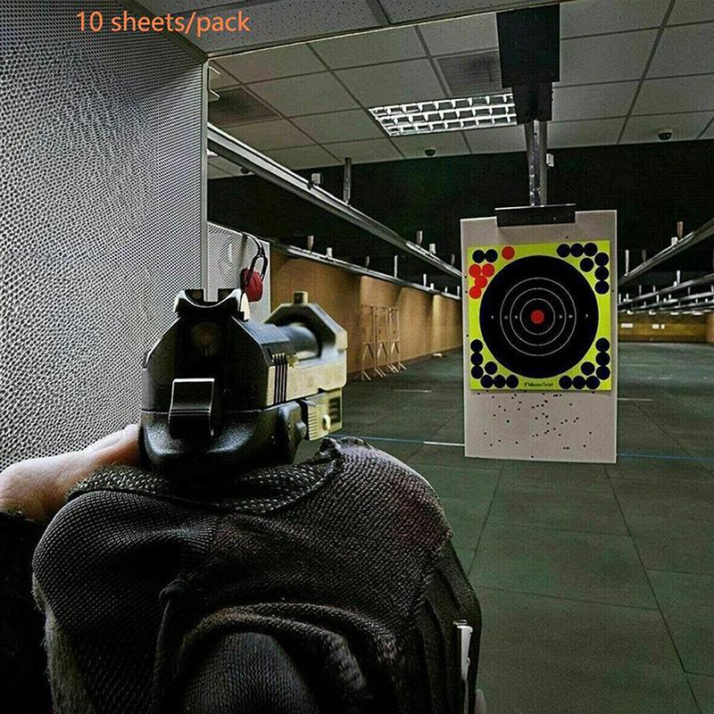 10Pcs Hunting Training Target Stickers Fluorescent Self Adhesive Stickers For Shooting Range Practice