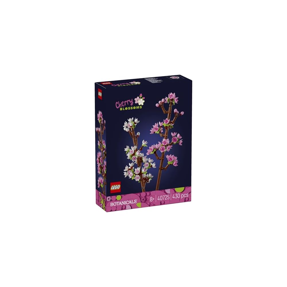 LEGO Botanical Cherry Blossom Building Blocks Toy for Kids Ages 8-10 Decorative Floral Arrangement