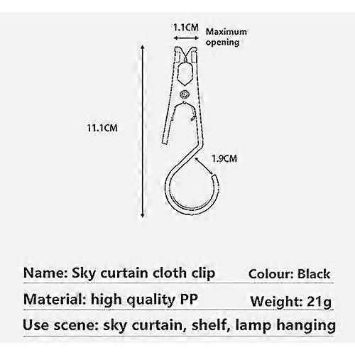 Light Hook,Outdoor Tent Canopy Cloth Clip Hook Multifunctional Outdoor Camping Equipment Accessories(8PCS)