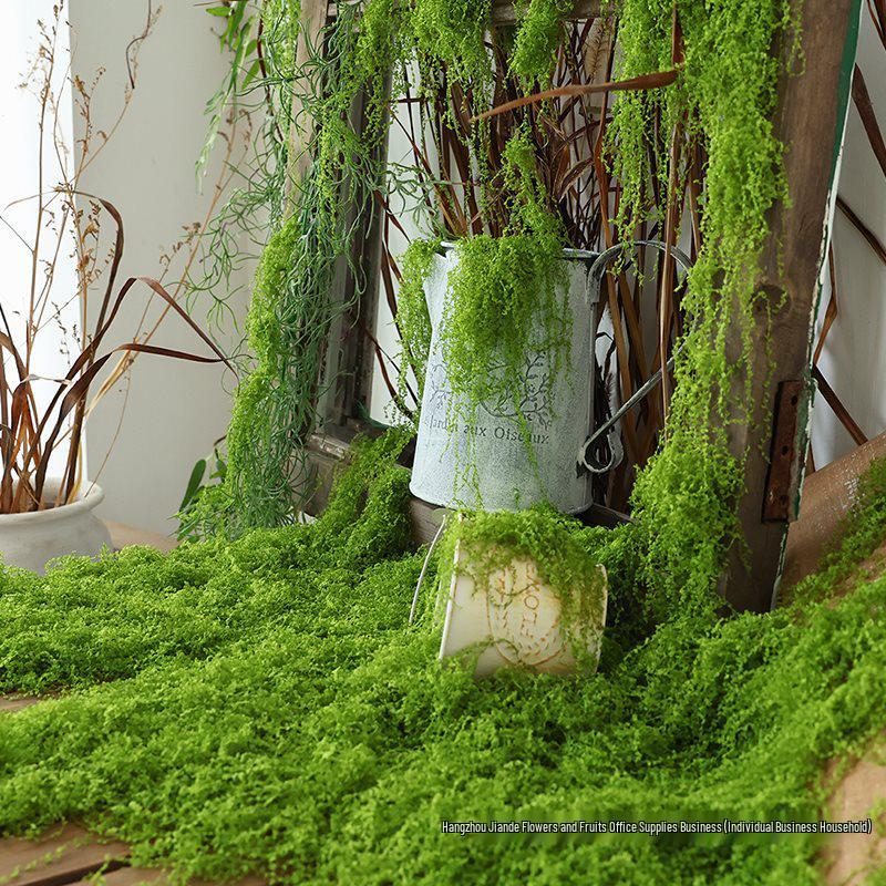 Bionic Artificial Moss Turf Micro Landscape Ornaments for Bonsai and Potted Plant Landscaping