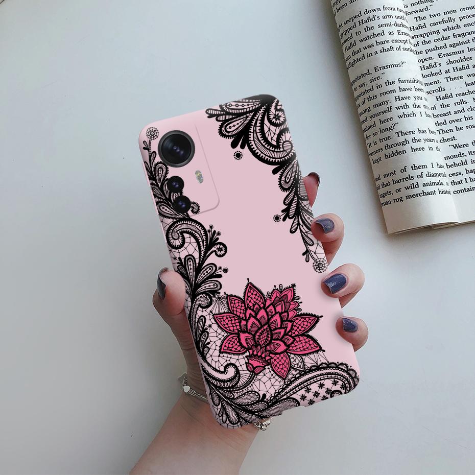 For Xiaomi 12 Pro 5G Case Cute Cartoon Painted Matte Silicon Soft Cover For Xiomi Xiaomi Mi12 Mi 12X 12 Pro Lite 5G Global Funda