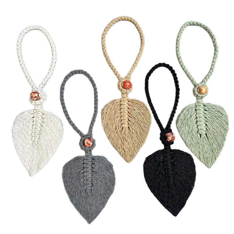 Boho Chic Curtain Tiebacks Handmade Cotton Linen Window Sheer Ties Modern Style Solid Color Simple Holdbacks for Living Room Bedroom Drapes Decor