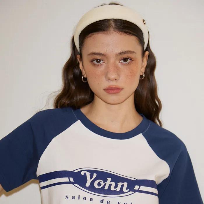Button Point Velvet Hairband_ Ivory