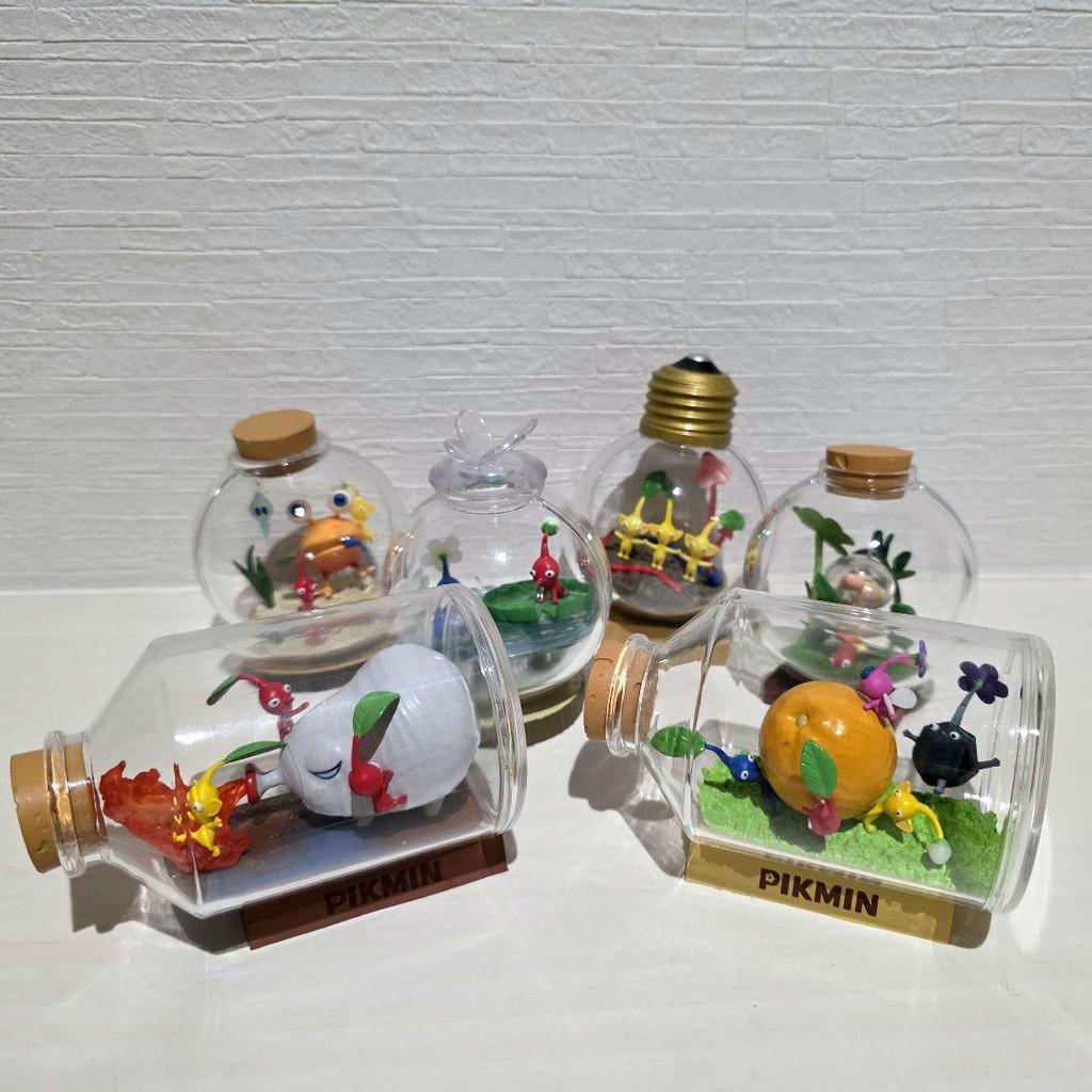 [USED] Pikmin Terrarium Collection, Complete Set of 6 Types, Used