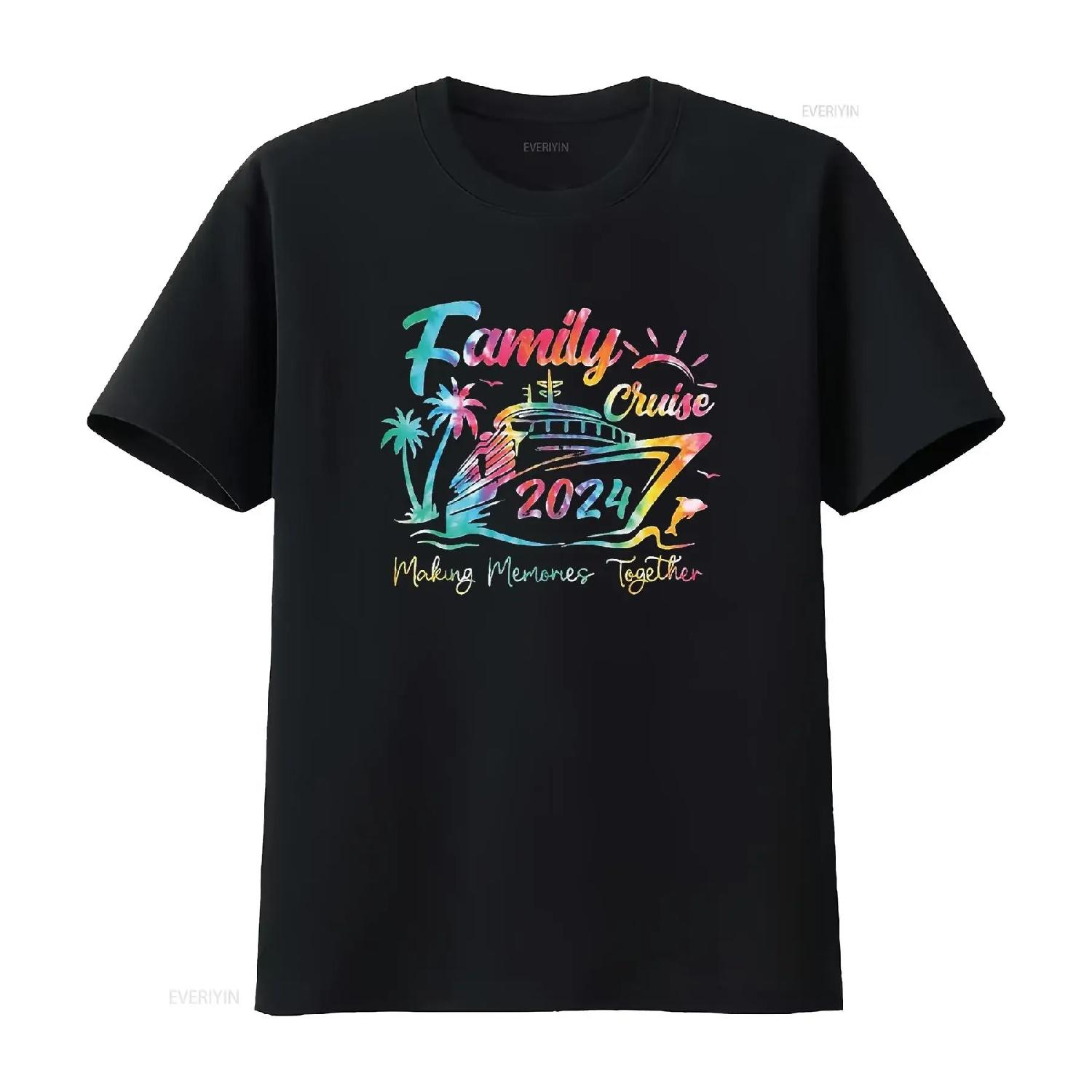 

Mens Family Cruise T Shirt 2024 Vacation Making Memories Together Black Large vintage Washed Soft Versatile Breathable Unisex S чёрный