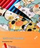 Large Capacity Canvas Roll-Up Pencil Case - 48 Holes for Colored & Sketch Pencils, Cute Design for Women & Students
