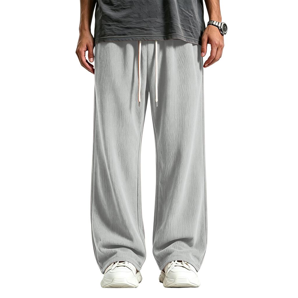 Men's Corduroy Wide Leg Loose Fit Casual Street Pants for Everyday Comfort