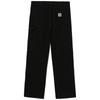 Carhartt WIP SS23 Double Knee Pant Solid Straight Leg Casual Work Pants Men Pants Black I031501-89-02