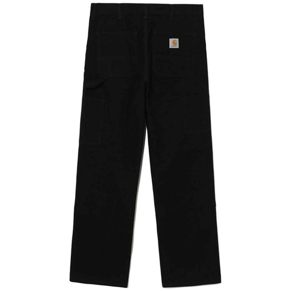 Carhartt WIP SS23 Double Knee Pant Solid Straight Leg Casual Work Pants Men Pants Black I031501-89-02