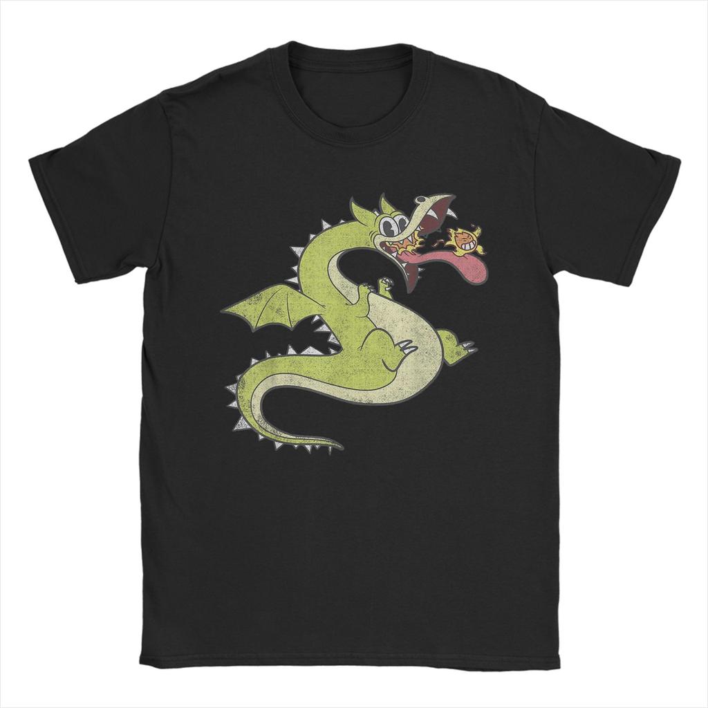 Summer Cuphead Grim Matchstick Hipster T Shirts  100 Cotton Tee Shirt for Men Aesthetic Print Short Sleeve Top Tees