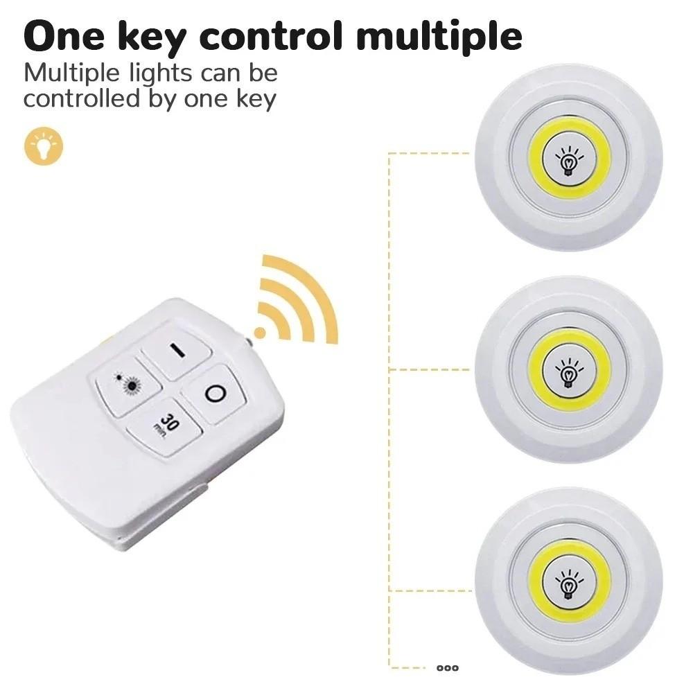 Battery Operated LED Under Cabinet Light Touch Sensor Wireless Night Light Closet Lights  Bathroom