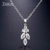 ZAKOL Retro Geometric Copper Zircon Necklace For Women Personalized Exquisite Daily Prom Evning Party Jewelry Accessories