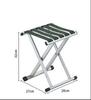 Extra Thick Folding Stool with Backrest for Outdoor Camping and Fishing